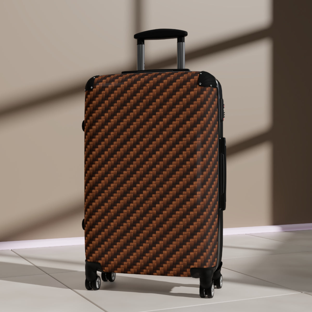 Carbon Fiber Pattern Rolling Suitcase
