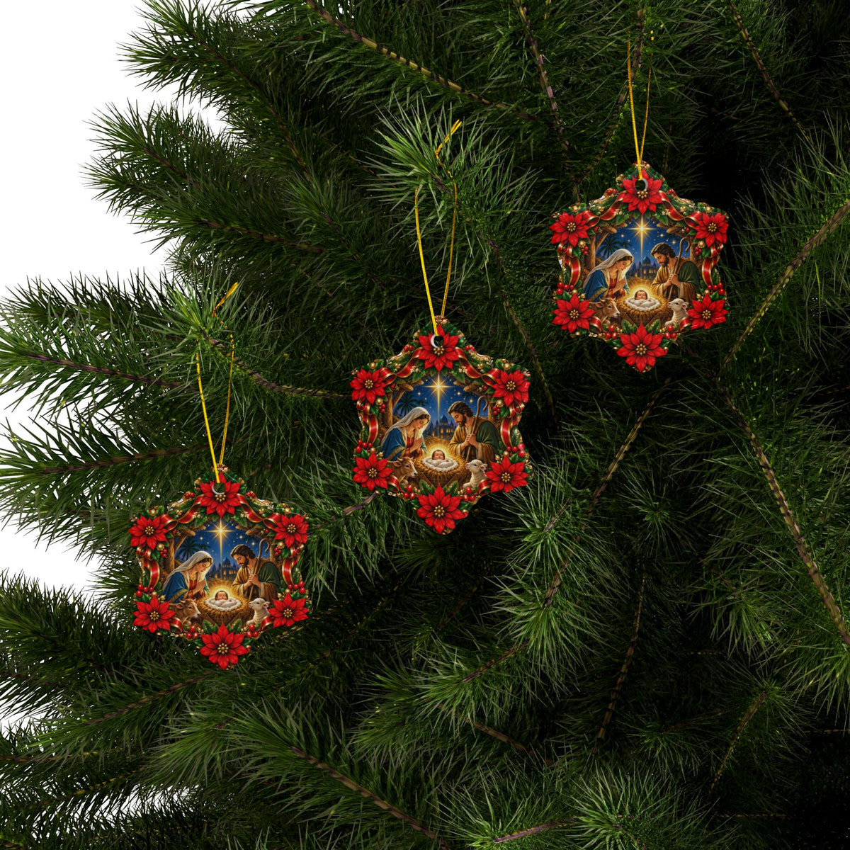 Nativity Scene Christmas Ornament
