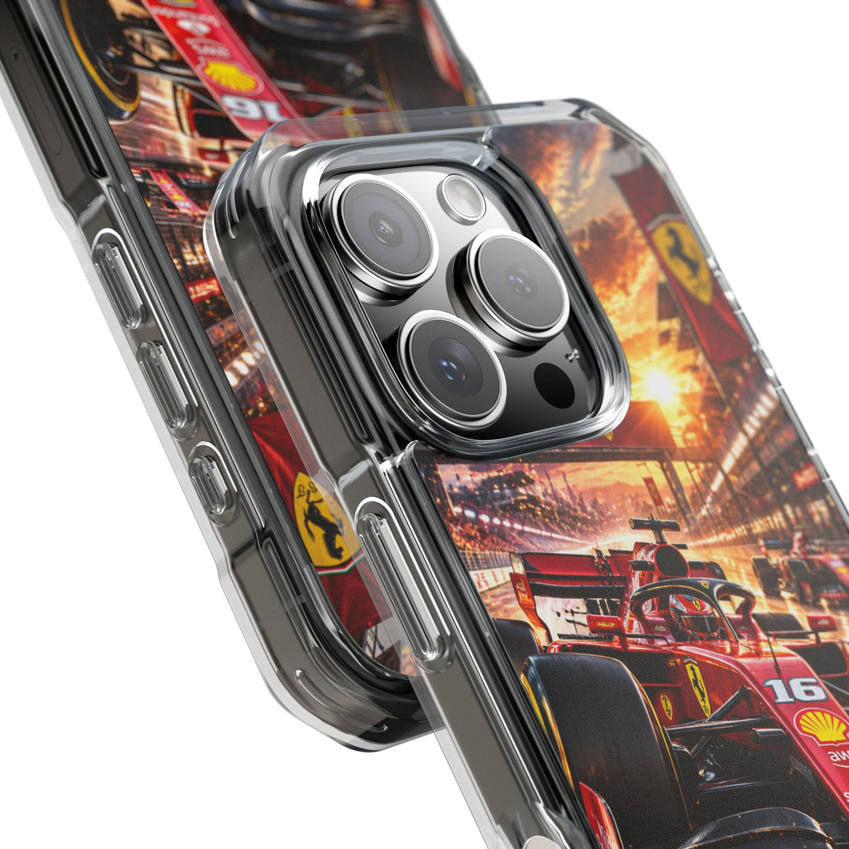Ferrari F1 Racing Thunder | Cinematic Formula Racing MagSafe® Impact Case for iPhone 14, 15, 16 & 17