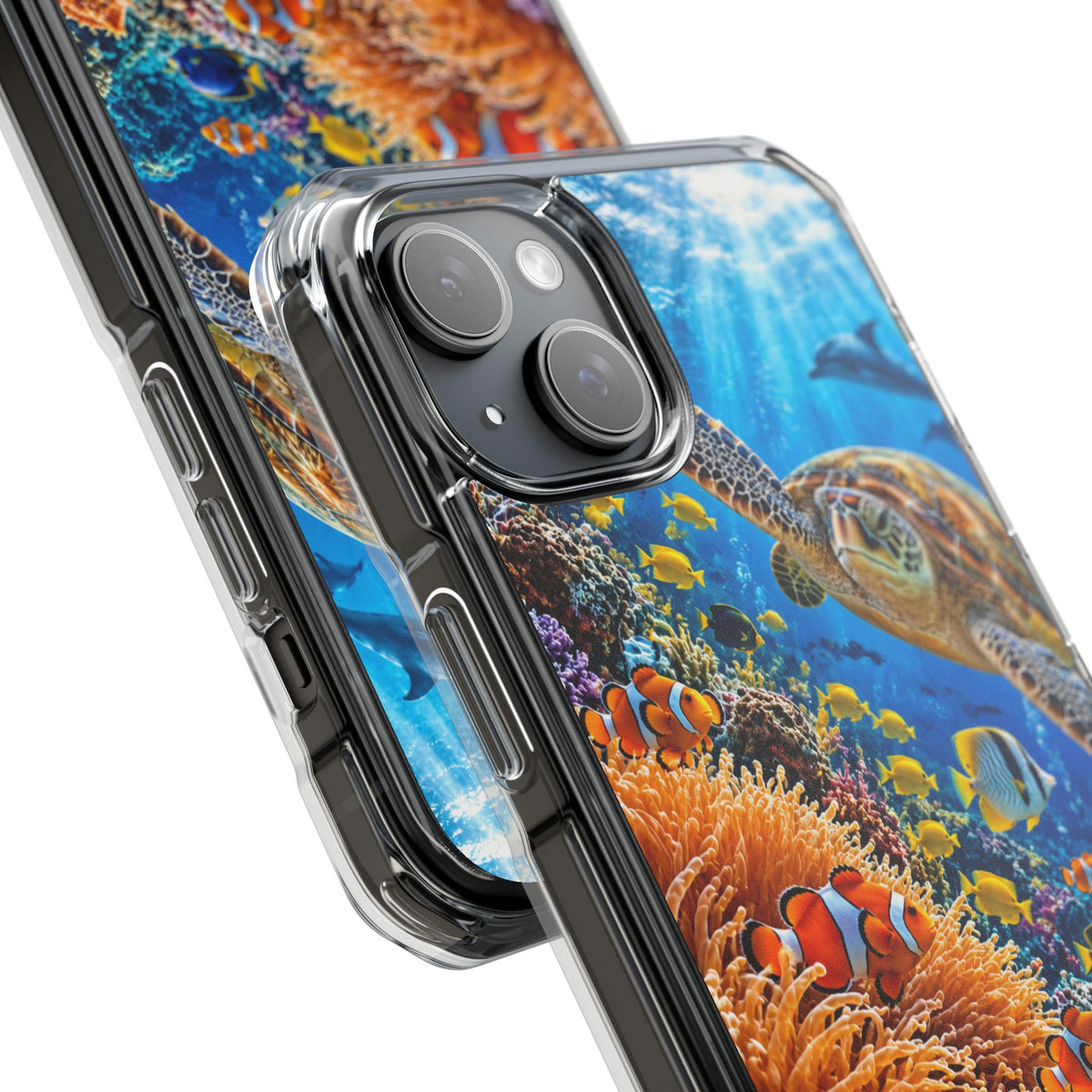 Ocean Paradise | Realistic Sea Turtle & Tropical Marine Life MagSafe® Impact Case for iPhone 14, 15, 16 & 17