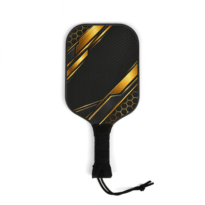 Pickleball Paddle Set – Black & Gold Modern Design Kit with 2 Paddles and Balls