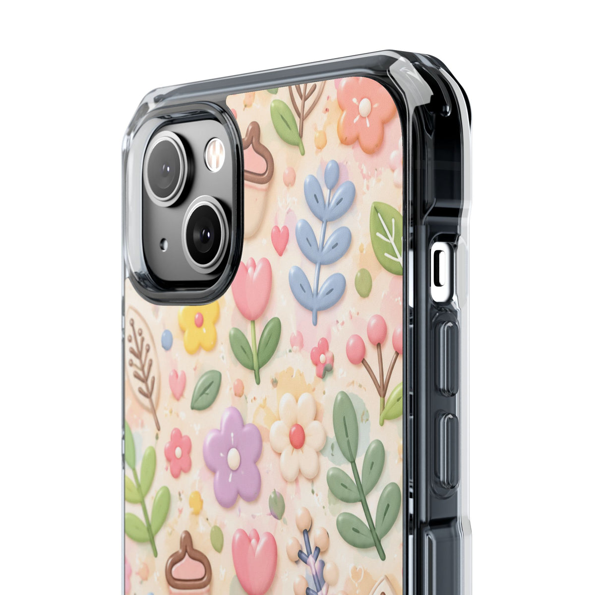 Pastel Garden Bliss | Cute 3D Floral MagSafe® Impact Case for iPhone 14, 15, 16 & 17