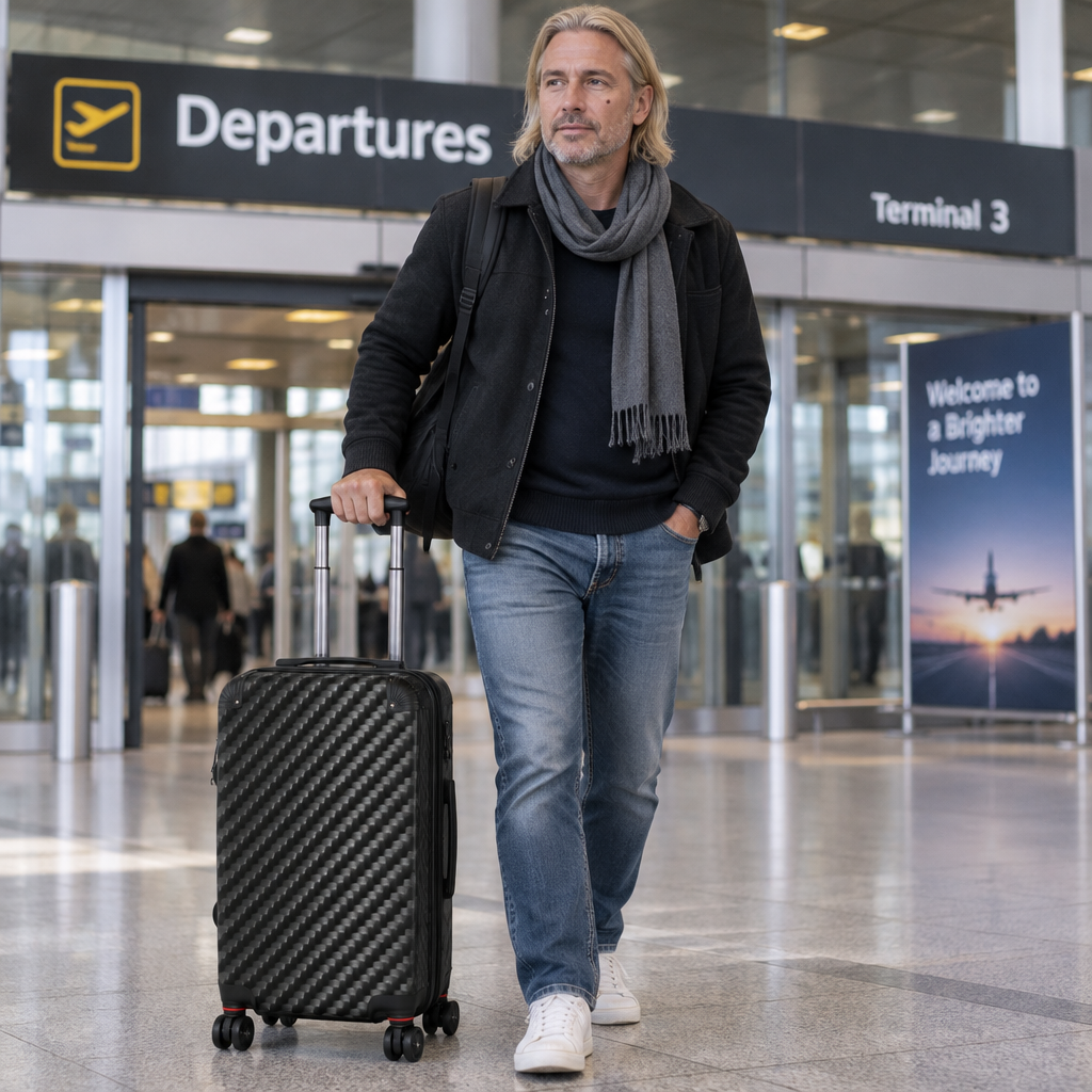 Carbon Fiber Hardside Suitcase