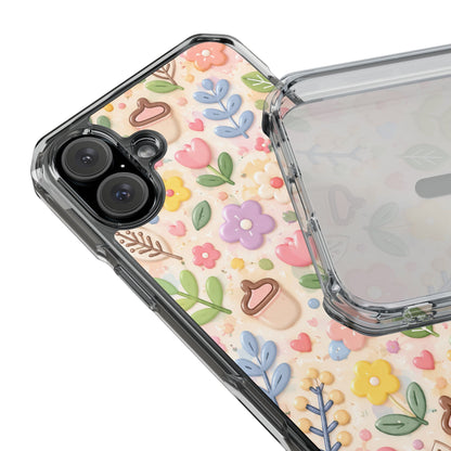 Pastel Garden Bliss | Cute 3D Floral MagSafe® Impact Case for iPhone 14, 15, 16 & 17