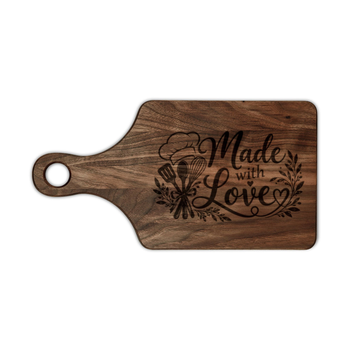 Made with Love Engraved Wooden Cutting Board