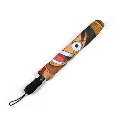 One Piece Crew Foldable Umbrella — Luffy & Straw Hat Pirates Anime Print