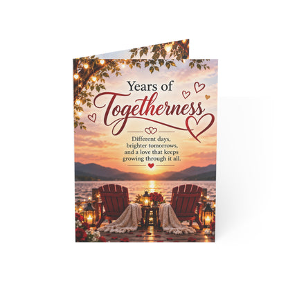 Years of Togetherness Romantic Anniversary Greeting Card
