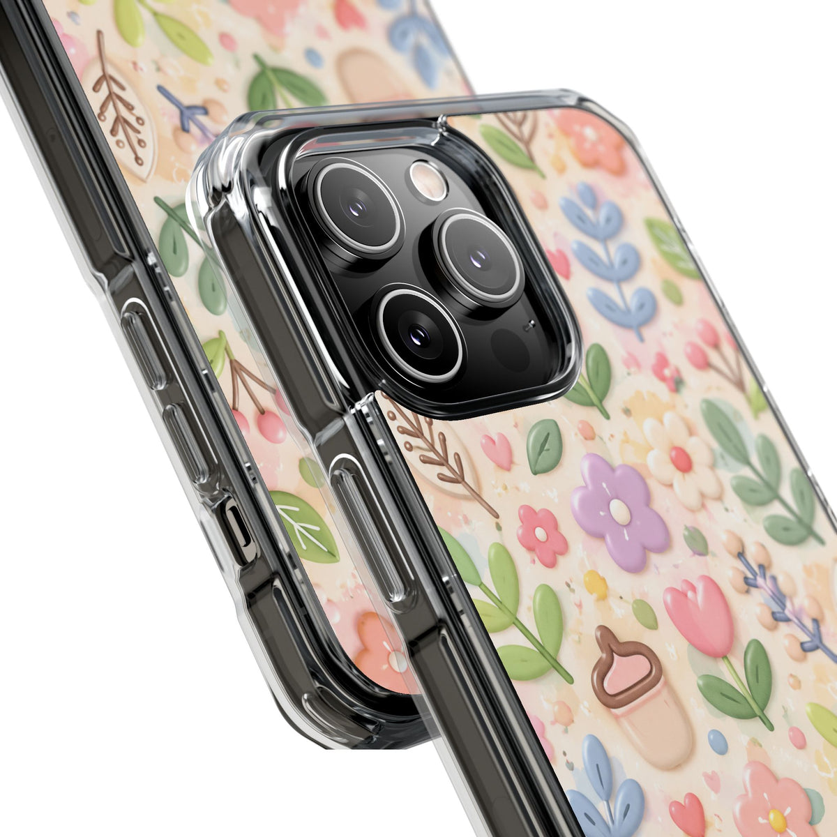 Pastel Garden Bliss | Cute 3D Floral MagSafe® Impact Case for iPhone 14, 15, 16 & 17