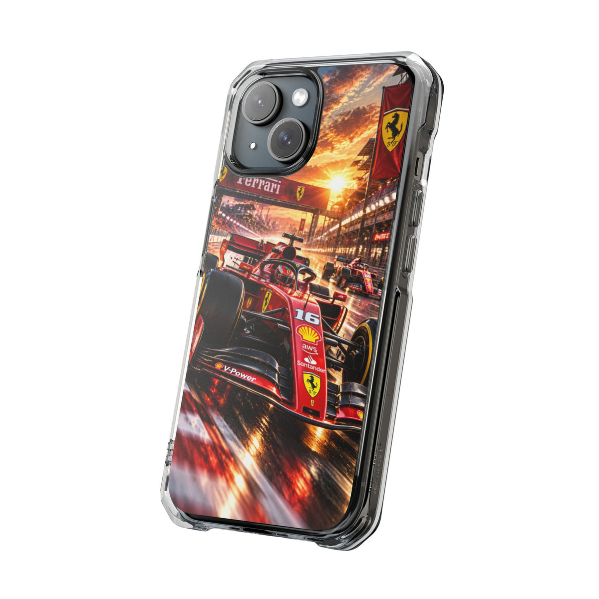 Ferrari F1 Racing Thunder | Cinematic Formula Racing MagSafe® Impact Case for iPhone 14, 15, 16 & 17