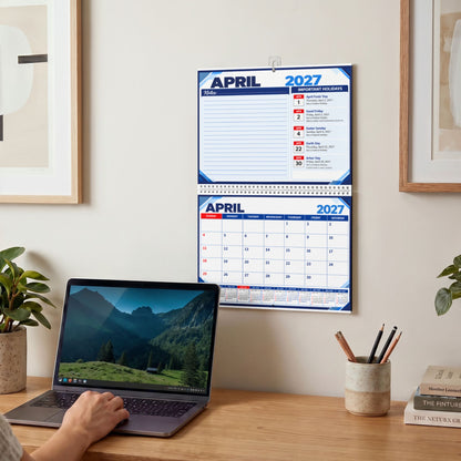 2027 Wall Calendar with Monthly Planner and Important Holidays
