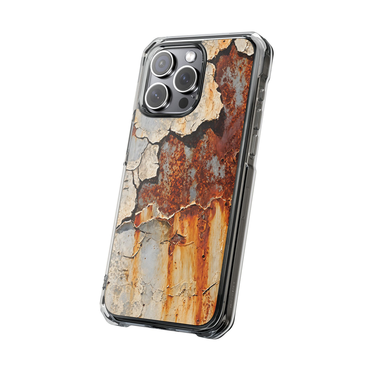 Rustic Rust & Cracked Paint | Industrial Texture MagSafe® Impact Case for iPhone 14, 15, 16 & 17