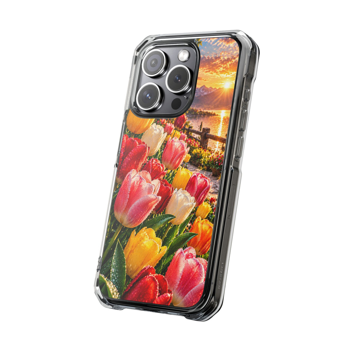 Enchanted Tulip Paradise | Cinematic Spring Floral MagSafe® Impact Case for iPhone 14, 15, 16 & 17