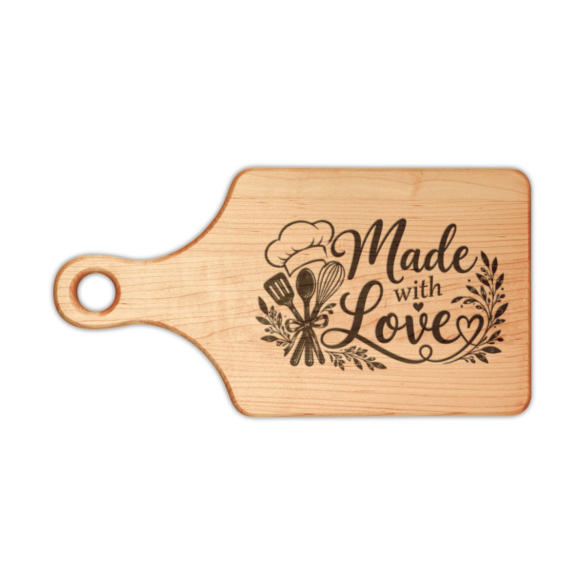 Made with Love Engraved Wooden Cutting Board