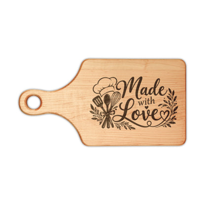 Made with Love Engraved Wooden Cutting Board