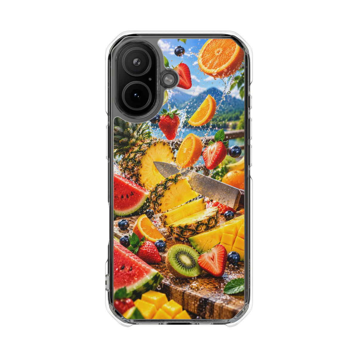 Tropical Fruit Splash | Cinematic Fresh Fruit MagSafe® Impact Case for iPhone 14, 15, 16 & 17