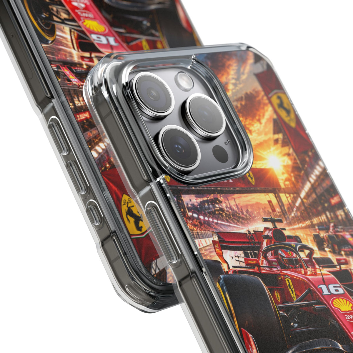 Ferrari F1 Racing Thunder | Cinematic Formula Racing MagSafe® Impact Case for iPhone 14, 15, 16 & 17