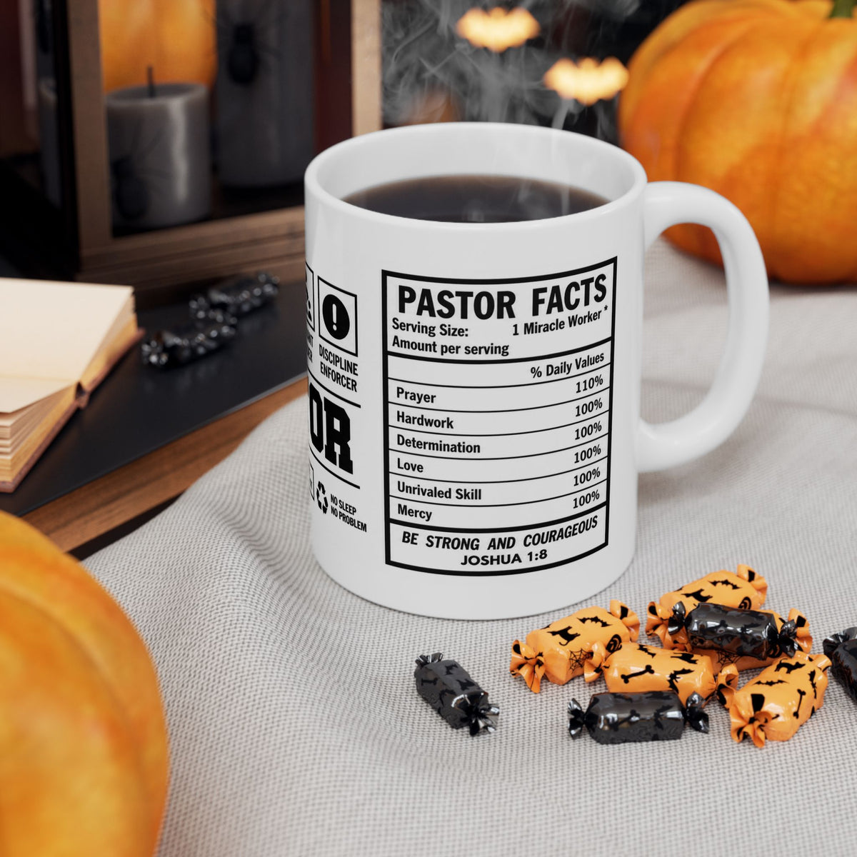 Pastor Warning Label Ceramic Mug