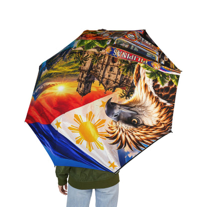 Philippine Travel Collage Foldable Umbrella