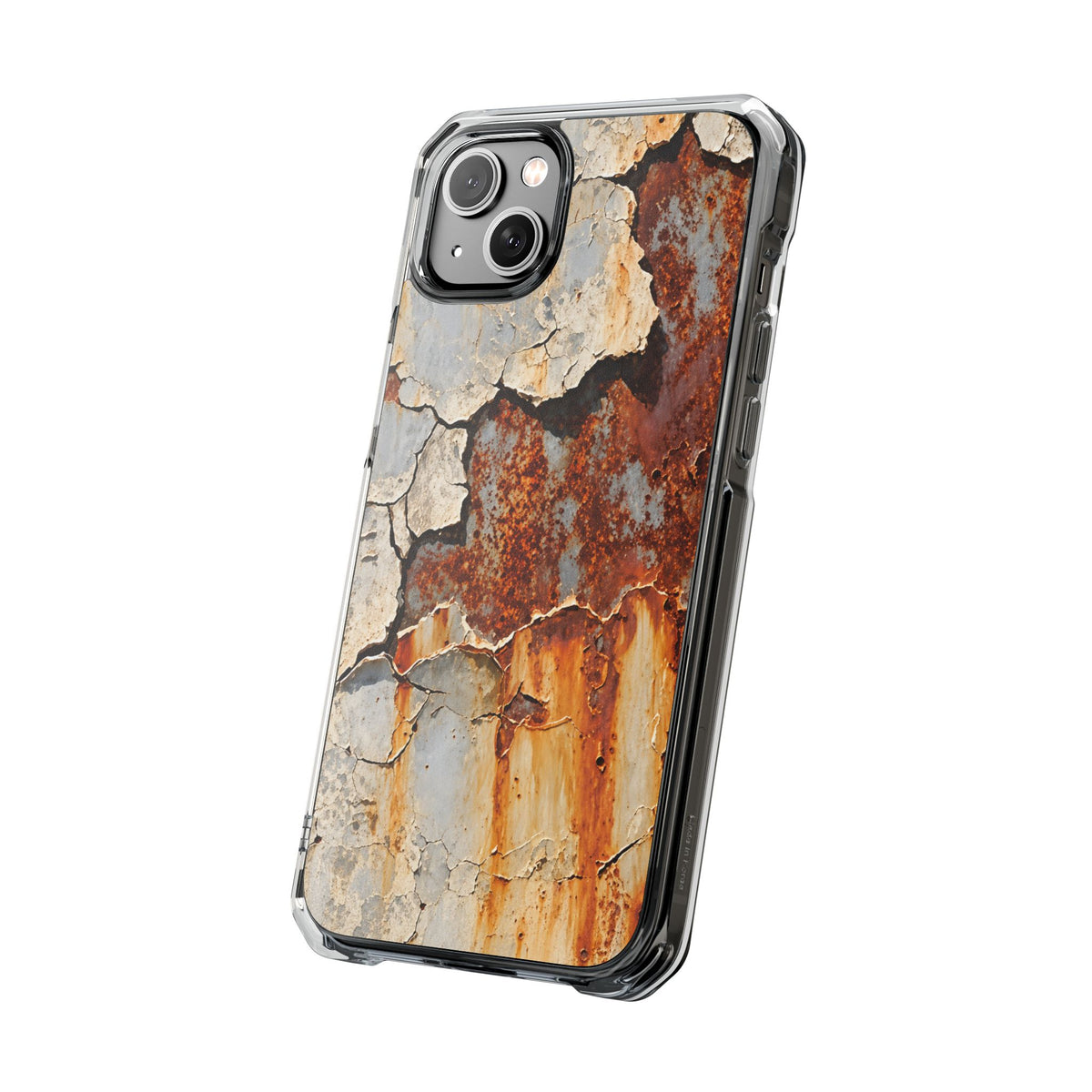 Rustic Rust & Cracked Paint | Industrial Texture MagSafe® Impact Case for iPhone 14, 15, 16 & 17