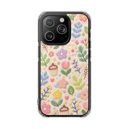 Pastel Garden Bliss | Cute 3D Floral MagSafe® Impact Case for iPhone 14, 15, 16 & 17