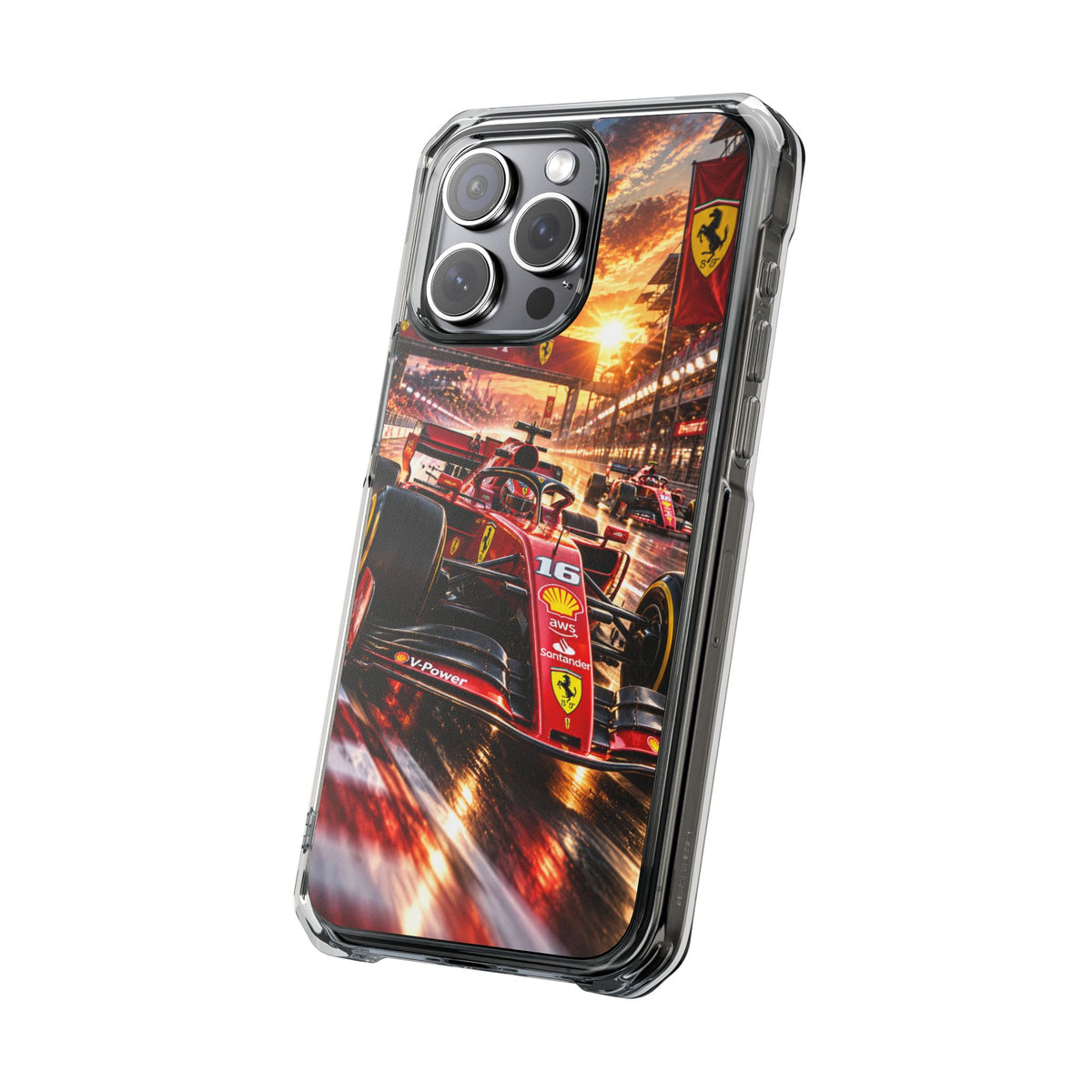 Ferrari F1 Racing Thunder | Cinematic Formula Racing MagSafe® Impact Case for iPhone 14, 15, 16 & 17