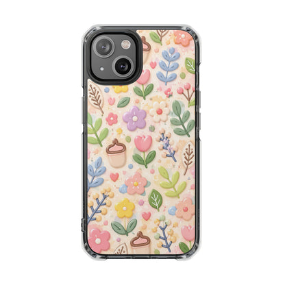 Pastel Garden Bliss | Cute 3D Floral MagSafe® Impact Case for iPhone 14, 15, 16 & 17