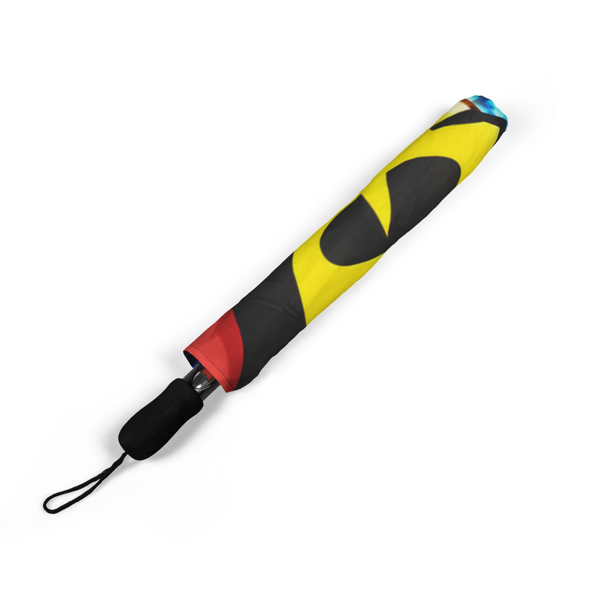 Pac-Man Arcade Characters Foldable Umbrella — Retro Gaming Rain Accessory