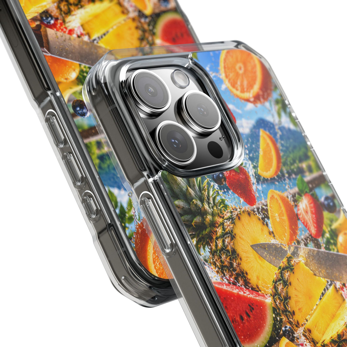 Tropical Fruit Splash | Cinematic Fresh Fruit MagSafe® Impact Case for iPhone 14, 15, 16 & 17