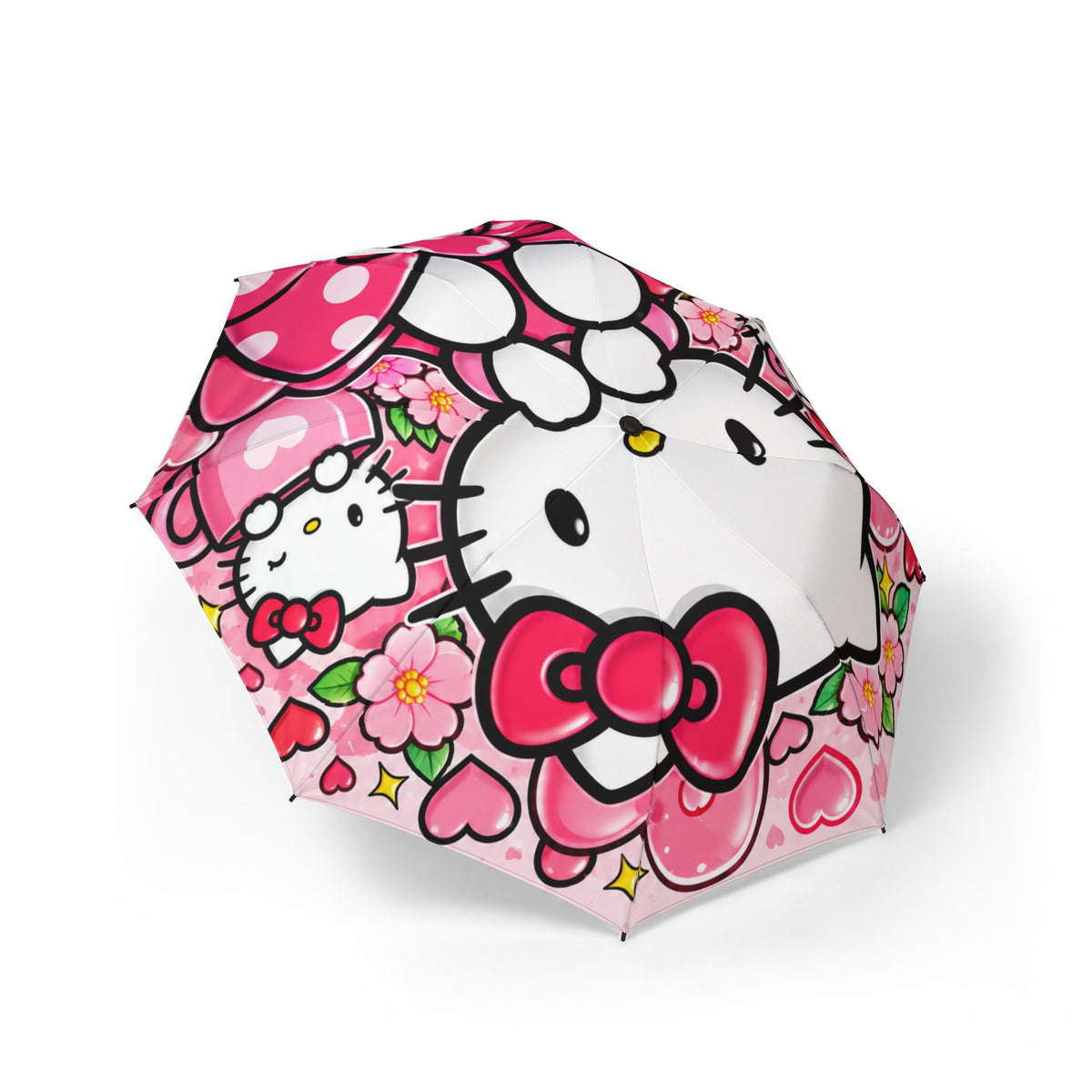 Hello Kitty Pink Heart Foldable Umbrella