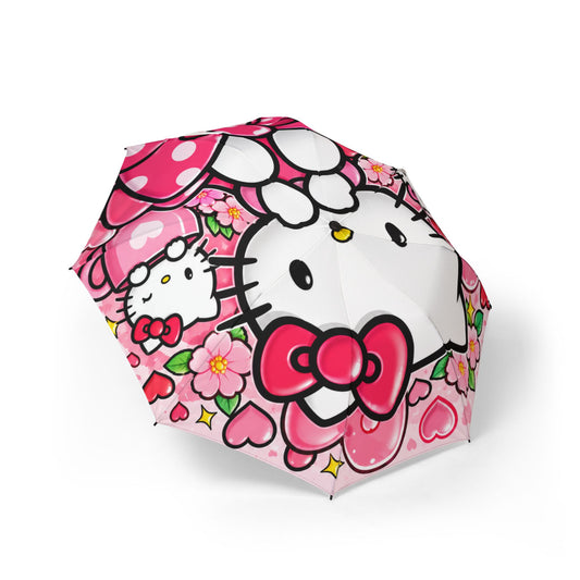 Hello Kitty Pink Heart Foldable Umbrella