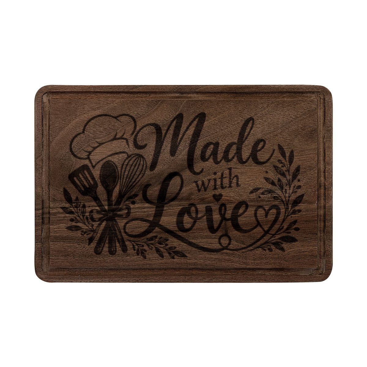 Made with Love Engraved Wooden Cutting Board