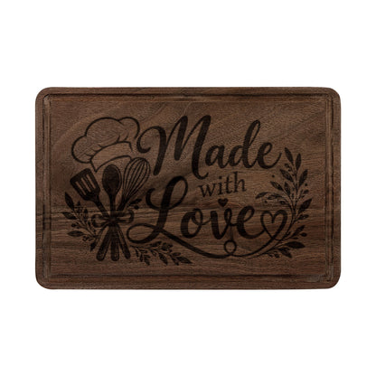 Made with Love Engraved Wooden Cutting Board