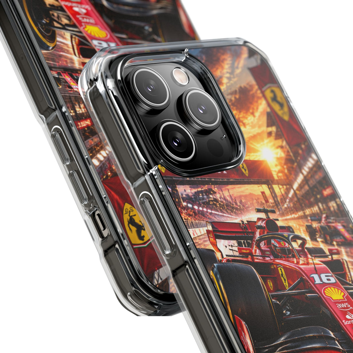 Ferrari F1 Racing Thunder | Cinematic Formula Racing MagSafe® Impact Case for iPhone 14, 15, 16 & 17