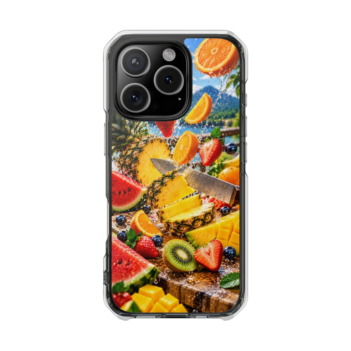 Tropical Fruit Splash | Cinematic Fresh Fruit MagSafe® Impact Case for iPhone 14, 15, 16 & 17