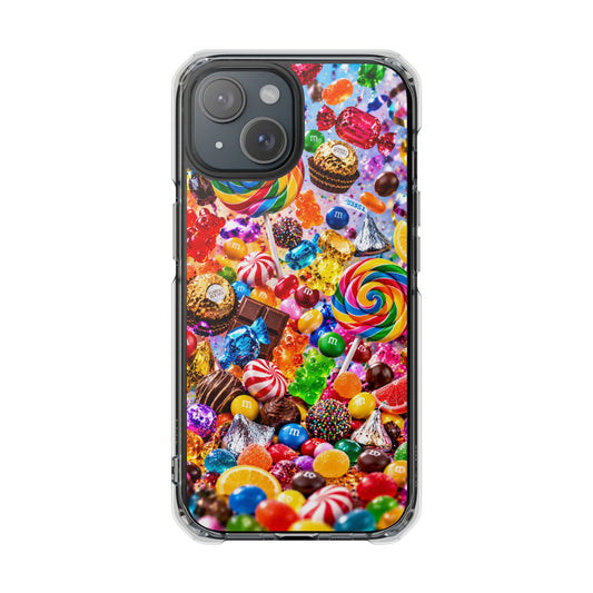 Candy Wonderland Explosion | Colorful Sweet Treats & Confetti MagSafe® Impact Case for iPhone 14, 15, 16 & 17