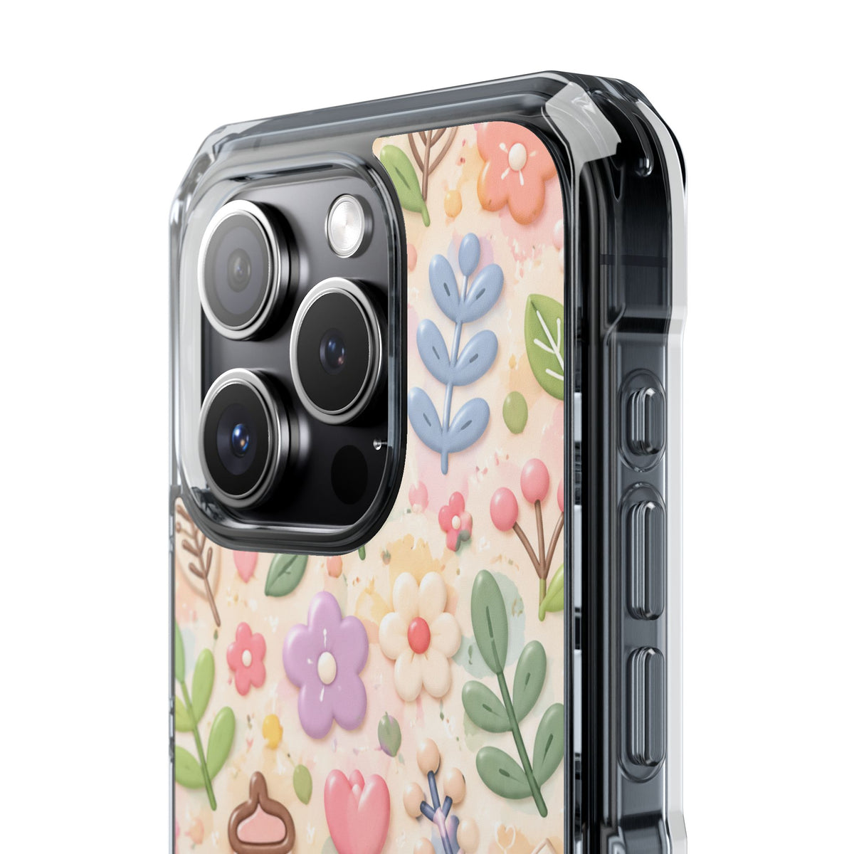Pastel Garden Bliss | Cute 3D Floral MagSafe® Impact Case for iPhone 14, 15, 16 & 17