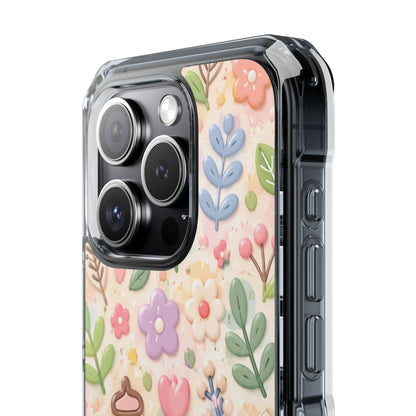 Pastel Garden Bliss | Cute 3D Floral MagSafe® Impact Case for iPhone 14, 15, 16 & 17