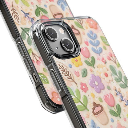 Pastel Garden Bliss | Cute 3D Floral MagSafe® Impact Case for iPhone 14, 15, 16 & 17