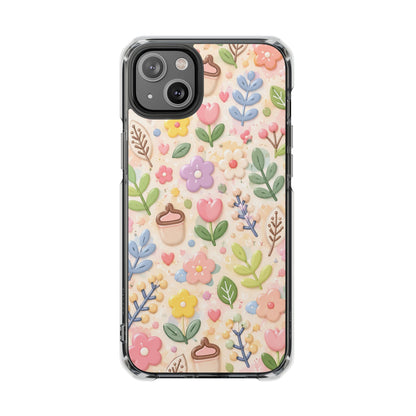 Pastel Garden Bliss | Cute 3D Floral MagSafe® Impact Case for iPhone 14, 15, 16 & 17