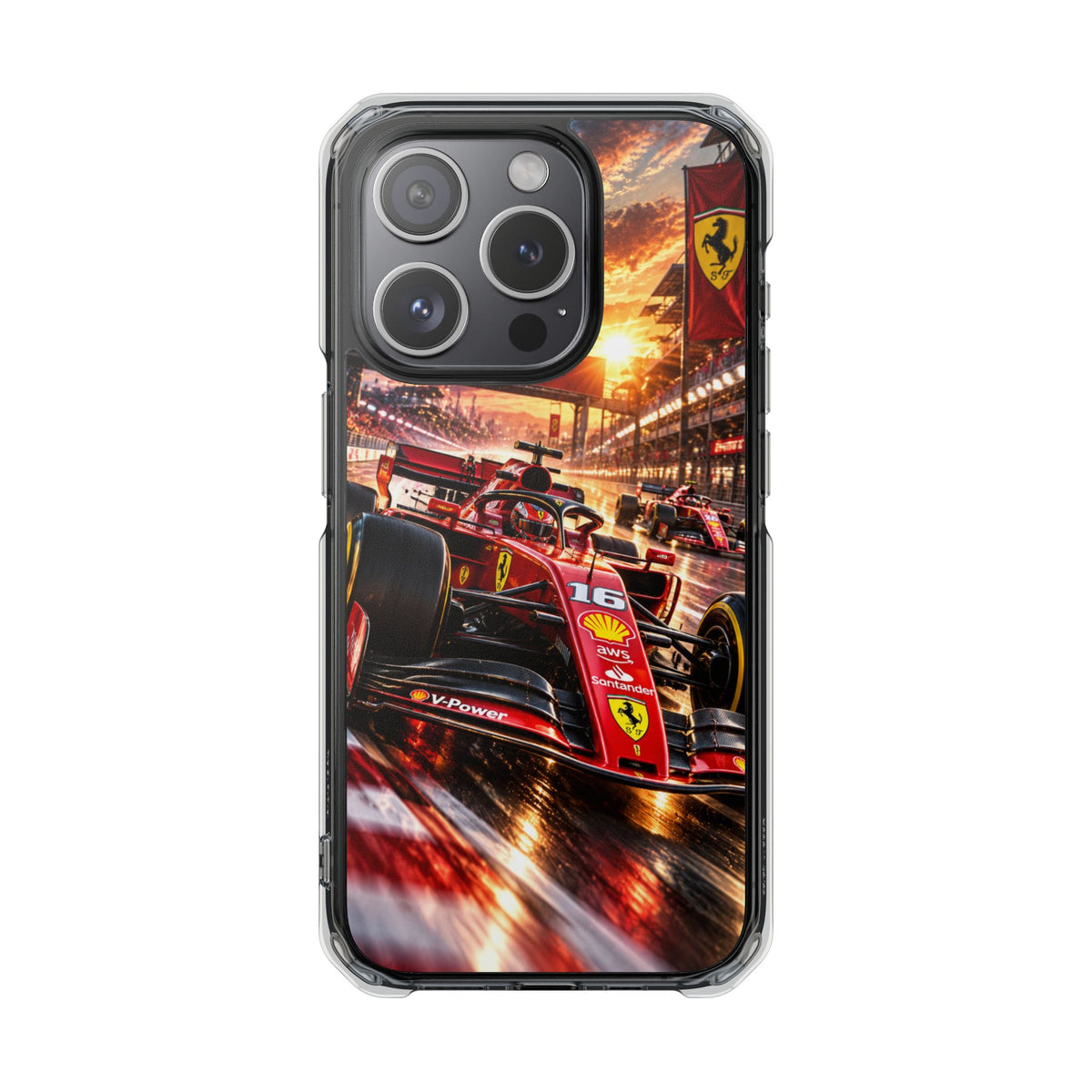 Ferrari F1 Racing Thunder | Cinematic Formula Racing MagSafe® Impact Case for iPhone 14, 15, 16 & 17