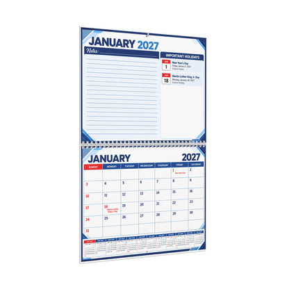 2027 Wall Calendar with Monthly Planner and Important Holidays