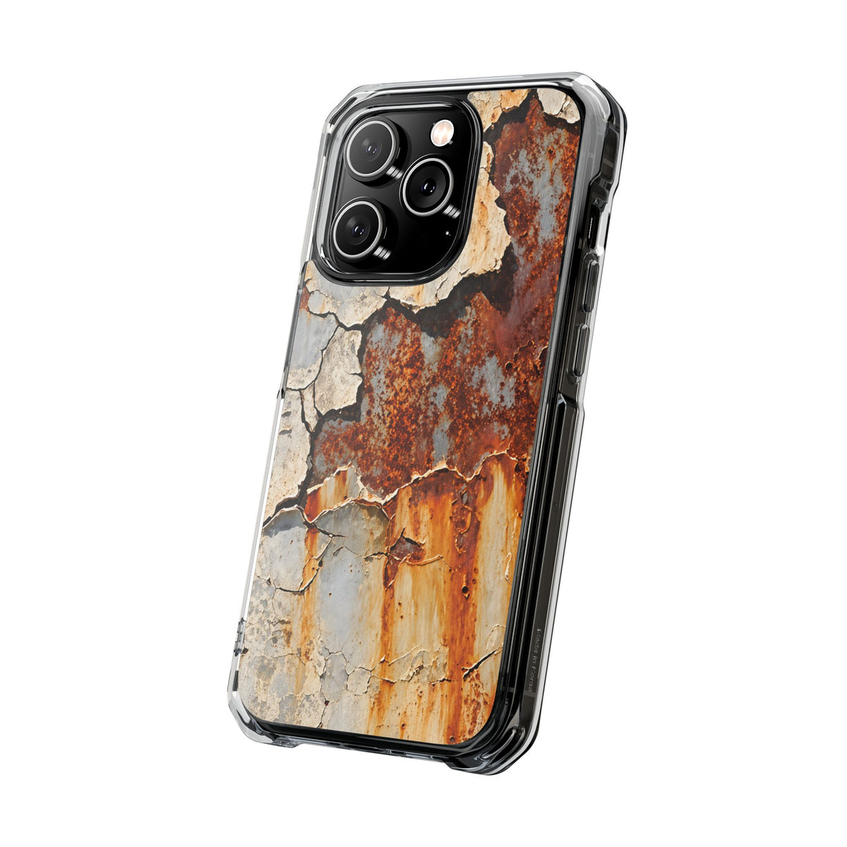 Rustic Rust & Cracked Paint | Industrial Texture MagSafe® Impact Case for iPhone 14, 15, 16 & 17