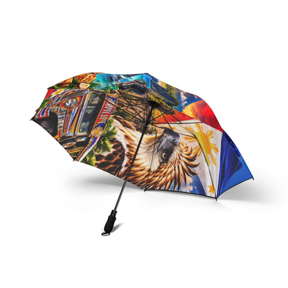 Philippine Travel Collage Foldable Umbrella