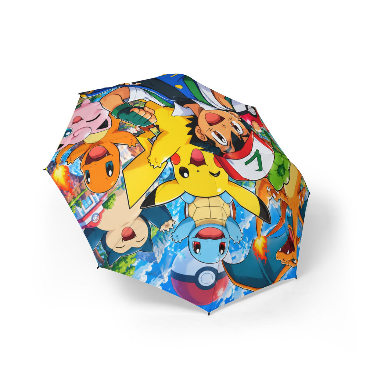 Pika-pika & Friends Foldable Umbrella — Colorful Poke'mon Rain Umbrella