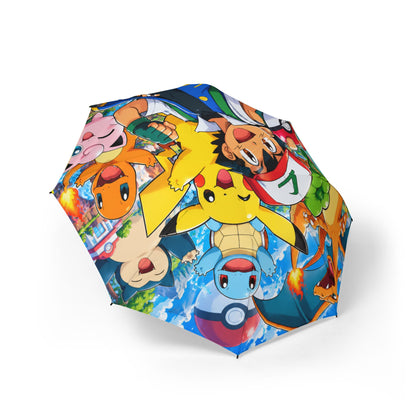 Pika-pika & Friends Foldable Umbrella — Colorful Poke'mon Rain Umbrella