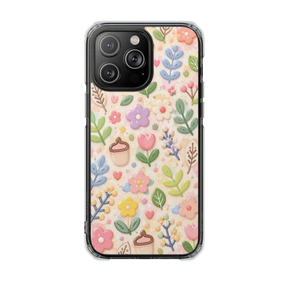 Pastel Garden Bliss | Cute 3D Floral MagSafe® Impact Case for iPhone 14, 15, 16 & 17