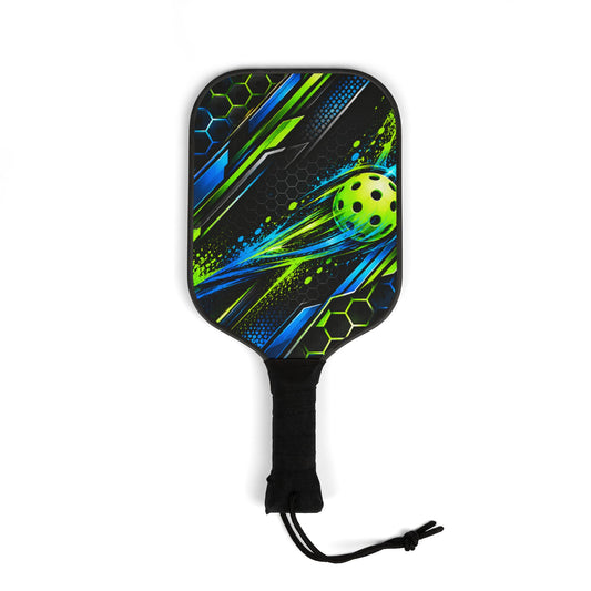 Pickleball Paddle Set – Neon Speed Design Paddle & Balls Kit