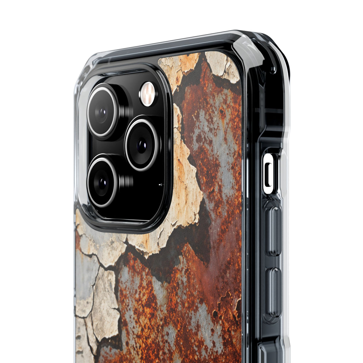 Rustic Rust & Cracked Paint | Industrial Texture MagSafe® Impact Case for iPhone 14, 15, 16 & 17