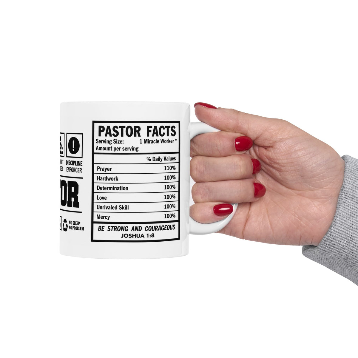 Pastor Warning Label Ceramic Mug