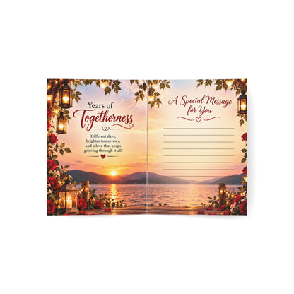 Years of Togetherness Romantic Anniversary Greeting Card